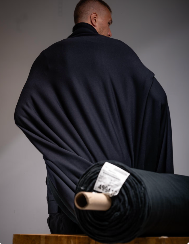 Black Polartec Power Stretch Pro Fabric – Technical Fleece