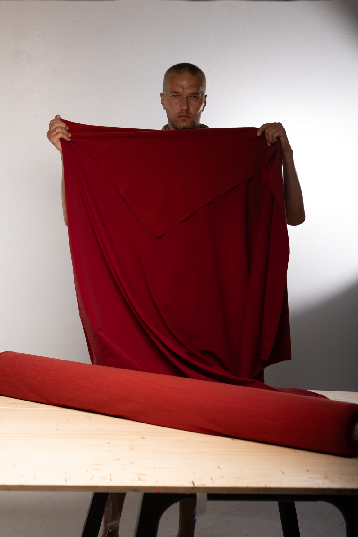 Schoeller Switzerland | naturetec Wool Softshell Fabric - RED