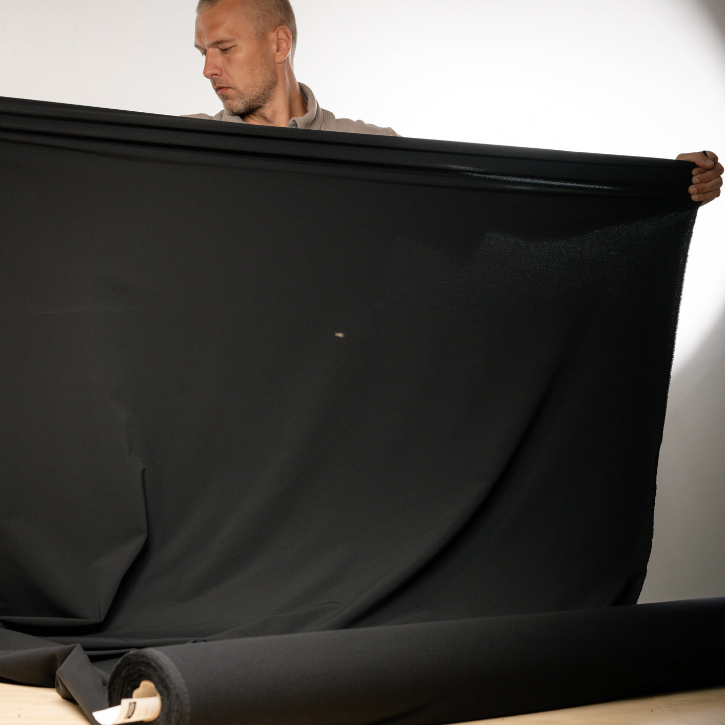 Schoeller Switzerland | naturetec Wool Softshell Fabric - Black