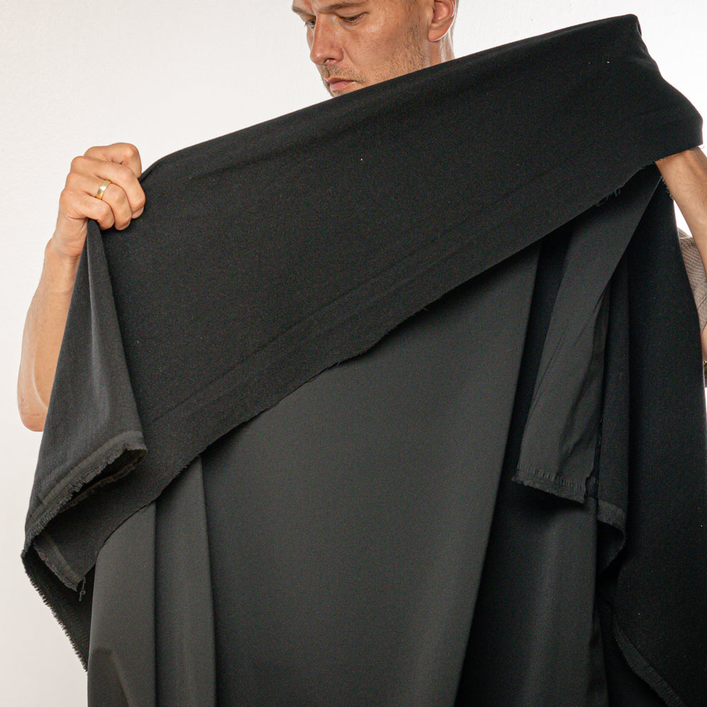 Schoeller Switzerland | naturetec Wool Softshell Fabric - Black