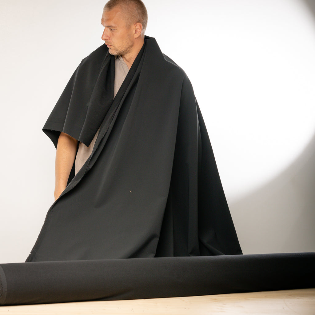 Schoeller Switzerland | naturetec Wool Softshell Fabric - Black
