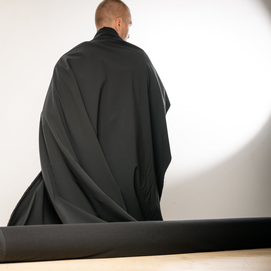 Schoeller Switzerland | naturetec Wool Softshell Fabric - Black