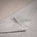 Portuguese Technical Sports Mesh Fabric Cyan Performance Polyester Mesh - grey