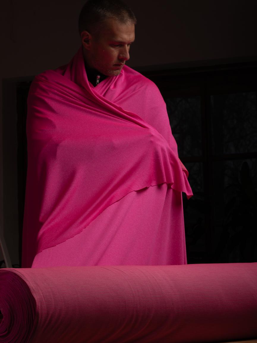 Polartec® Power Wool™ Fabric (Style 60011) – Raspberry Pink Merino Performance Knit