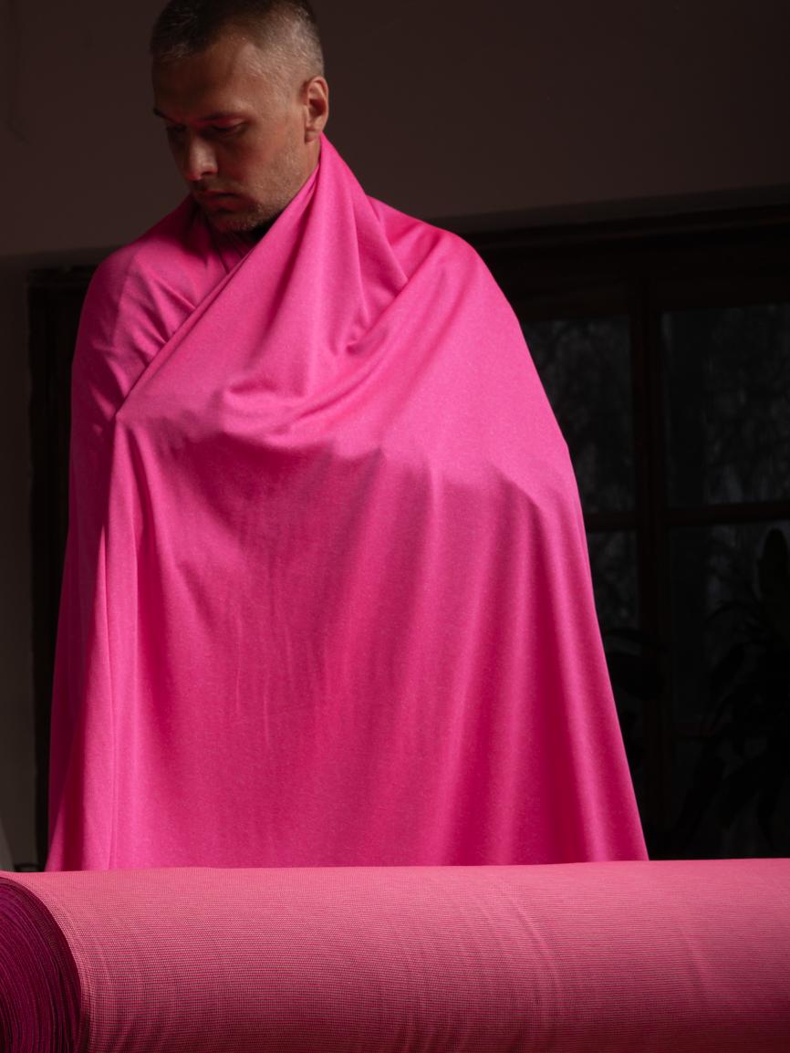 Polartec® Power Wool™ Fabric (Style 60011) – Raspberry Pink Merino Performance Knit