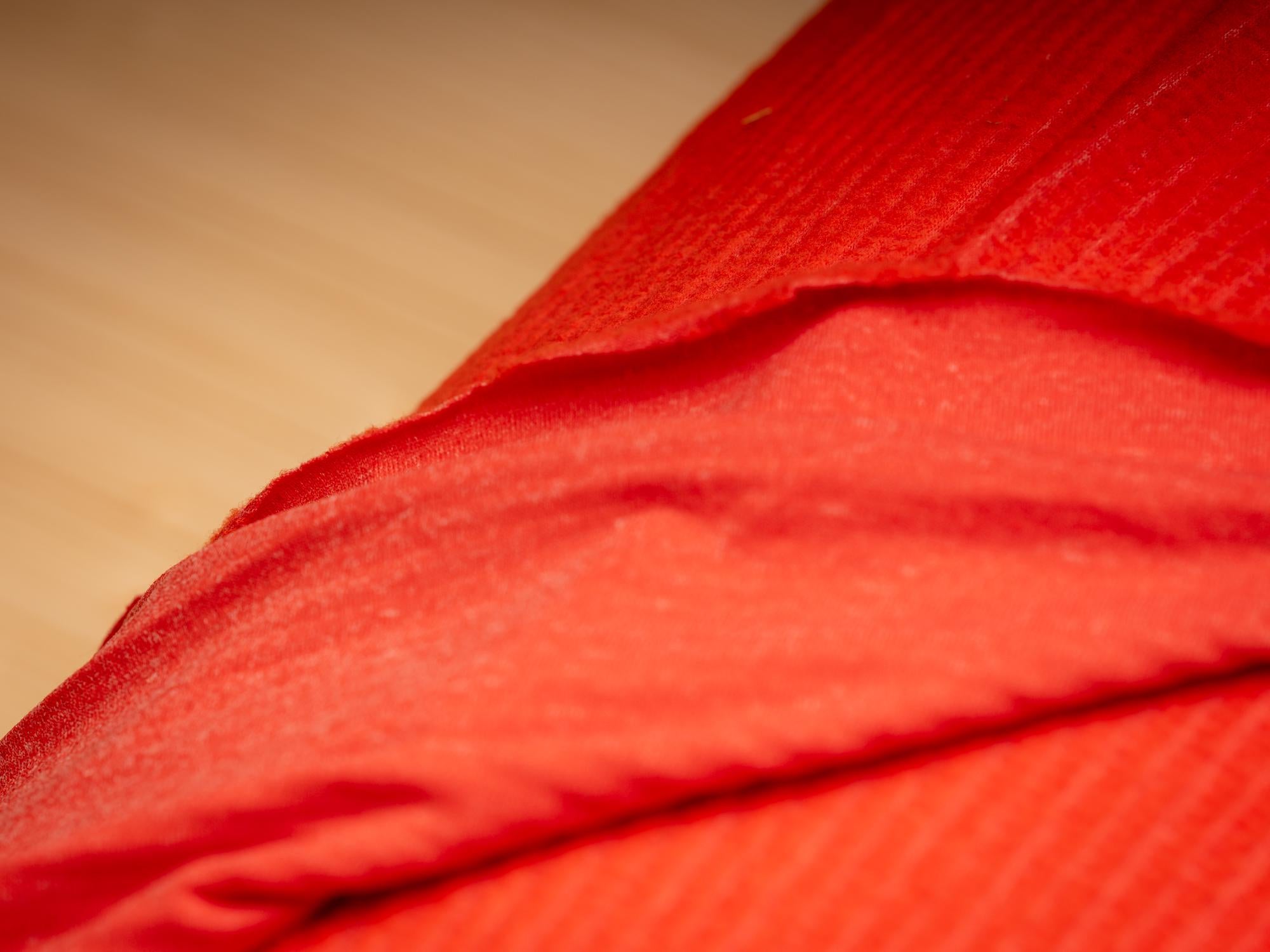Polartec® Power Wool™ Fabric – Burnt Orange Merino Hybrid Performance Knit (by the Meter)