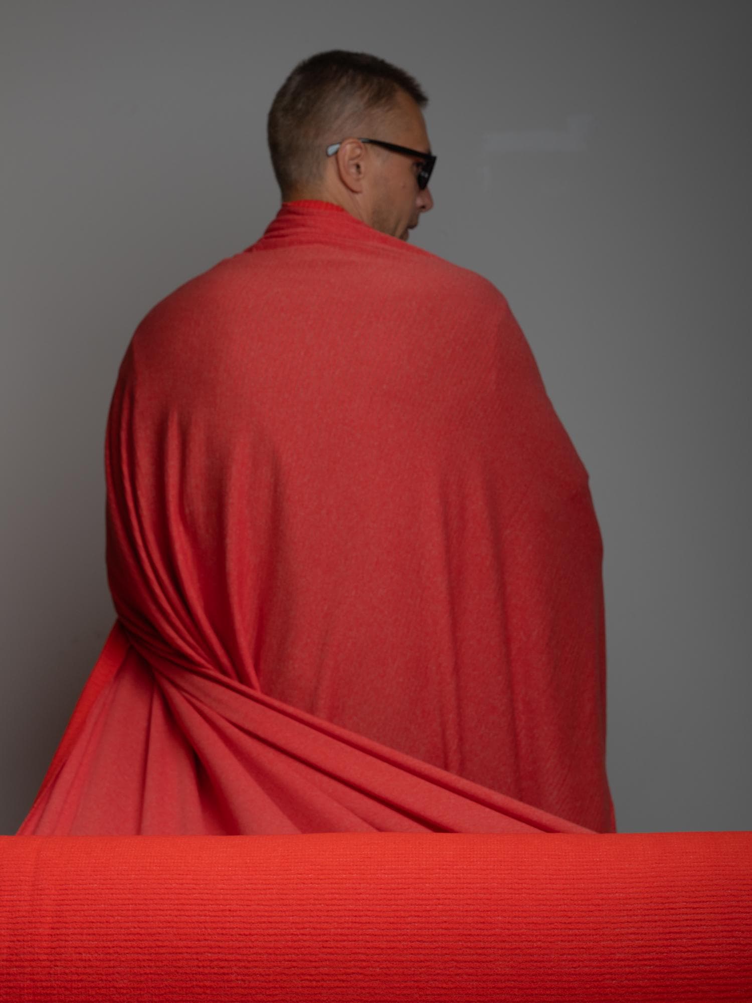 Polartec® Power Wool™ Fabric – Burnt Orange Merino Hybrid Performance Knit (by the Meter)