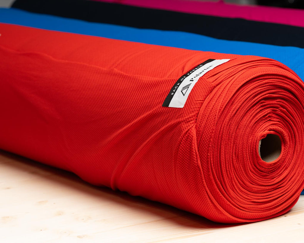 Polartec® Delta™ Cooling Fabric Signal Orange | Lightweight Mesh by Meter