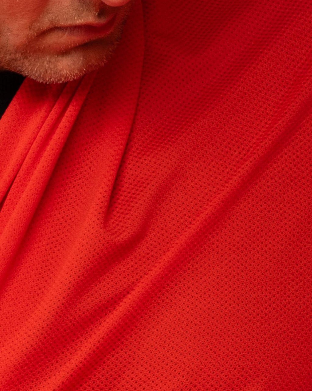 Polartec® Delta™ Cooling Fabric Signal Orange | Lightweight Mesh by Meter