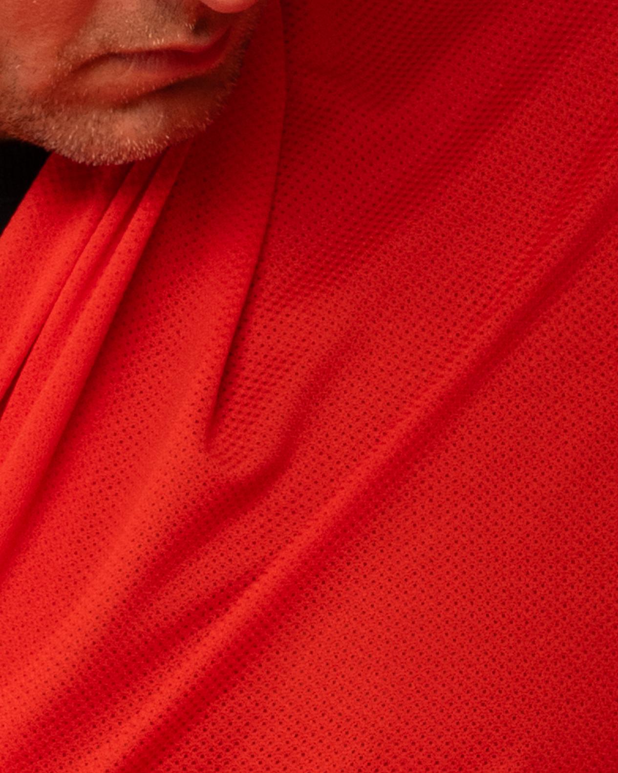 Polartec® Delta™ Cooling Fabric Signal Orange | Lightweight Mesh by Meter