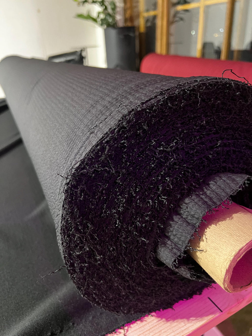 RARE Polartec Power Air™ -BLACK - This Fabric is Unique. Sold by the Meter
