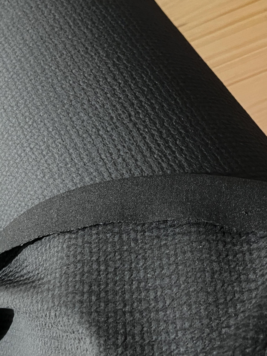RARE Polartec Power Air™ -BLACK - This Fabric is Unique. Sold by the Meter