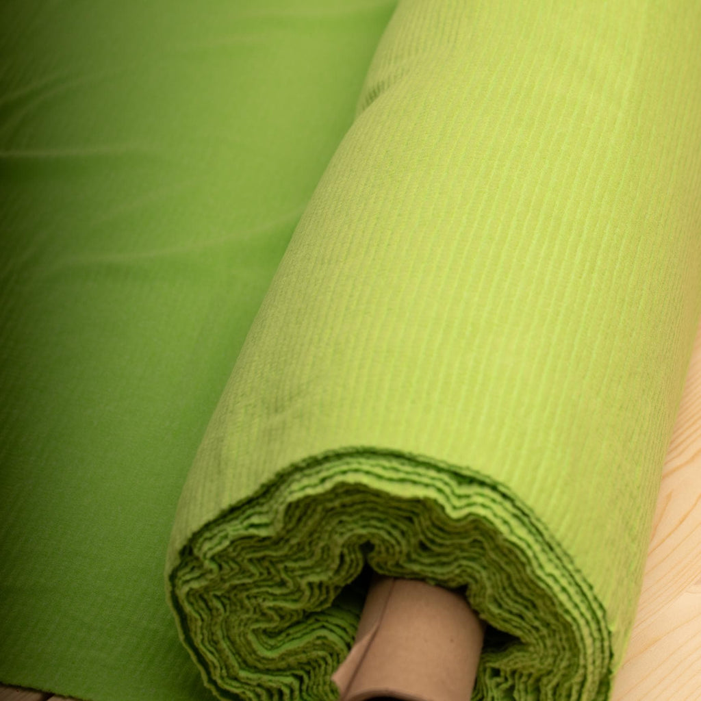 Polartec® Power Wool™ Fabric – Bright Green Performance Merino Hybrid Knit (by the Meter)