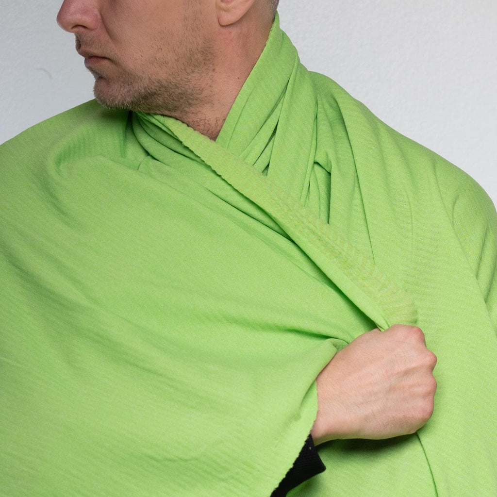 Polartec® Power Wool™ Fabric – Bright Green Performance Merino Hybrid Knit (by the Meter)