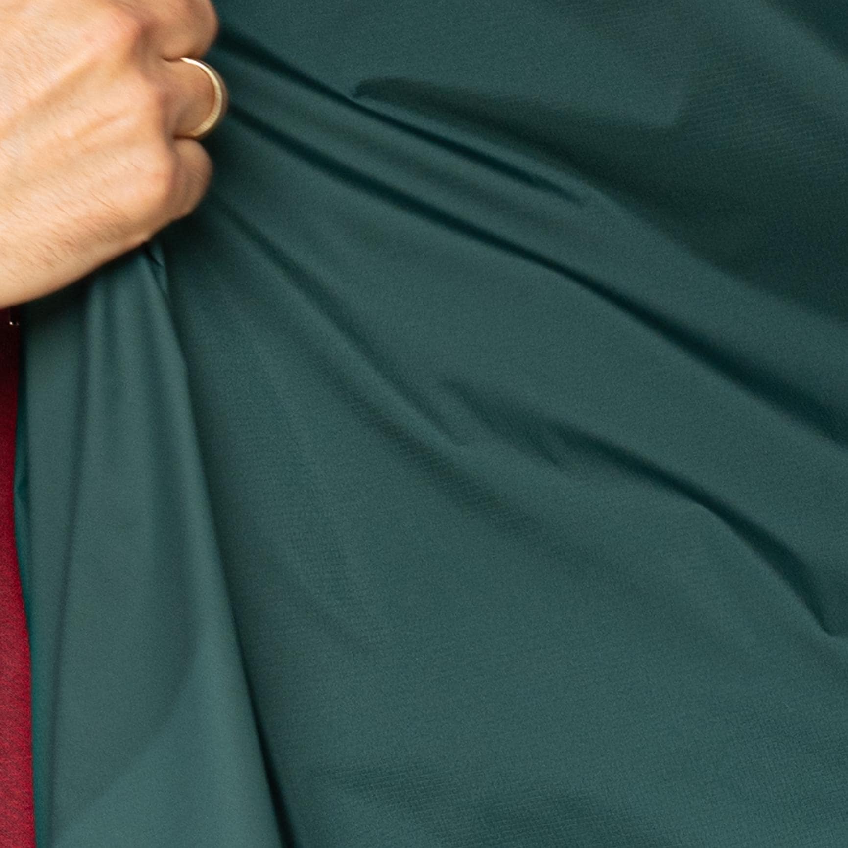 Japanese Technical Nylon Ripstop | 51gsm Lightweight DWR Windshell Fabric - green