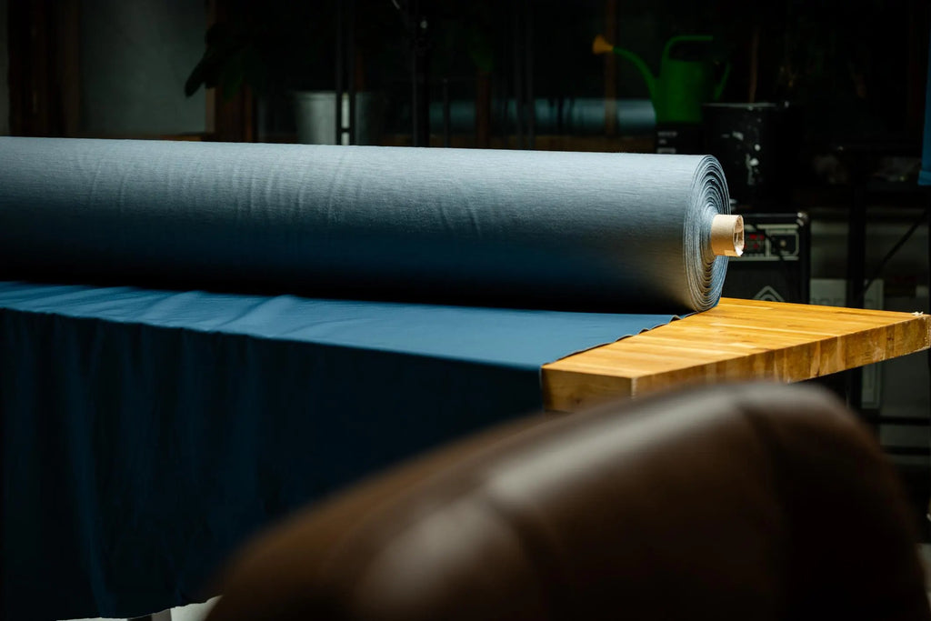 Schoeller Switzerland | naturetec Wool Softshell Fabric - Blue Green