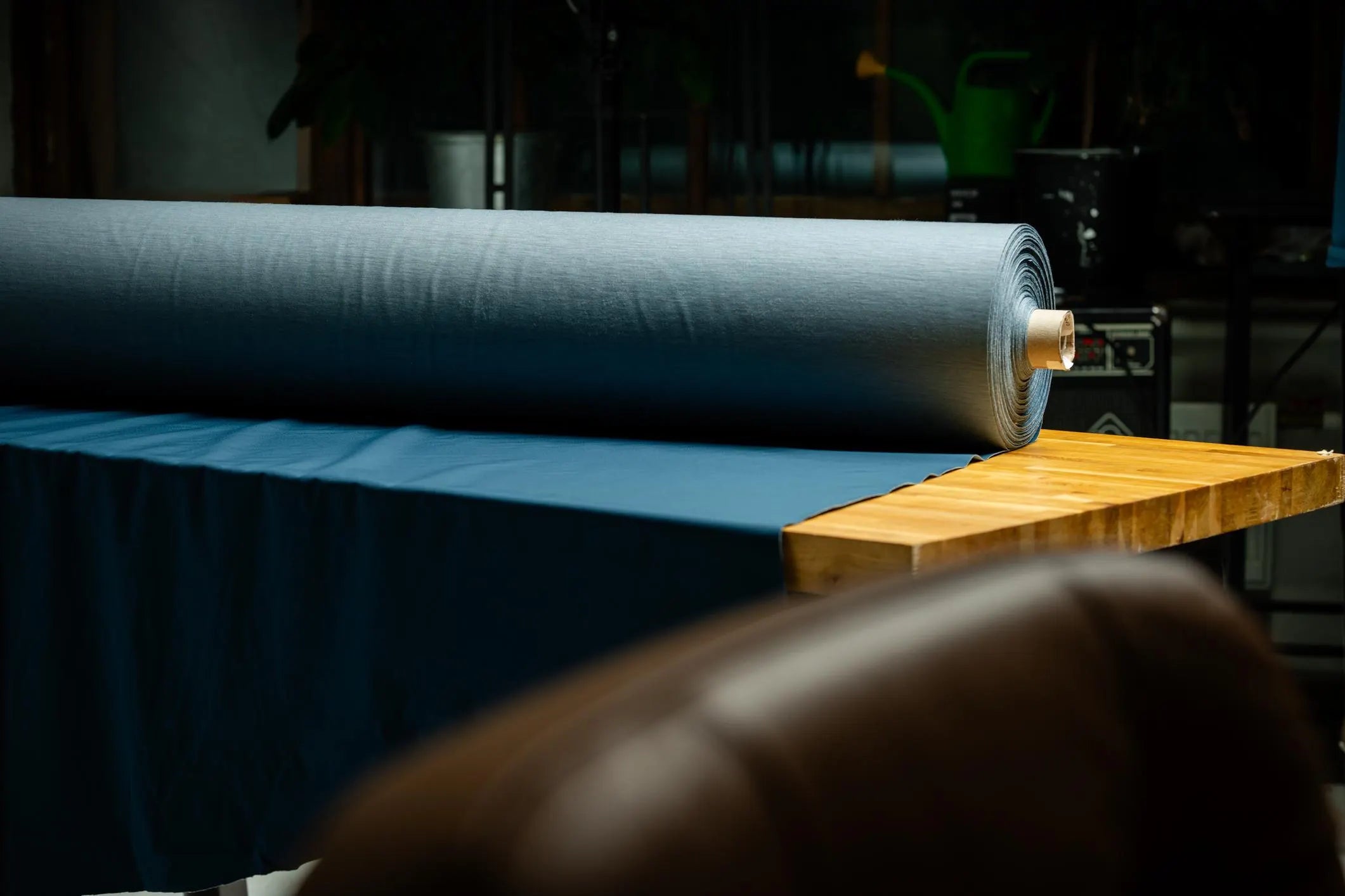 Schoeller Switzerland | naturetec Wool Softshell Fabric - Blue Green