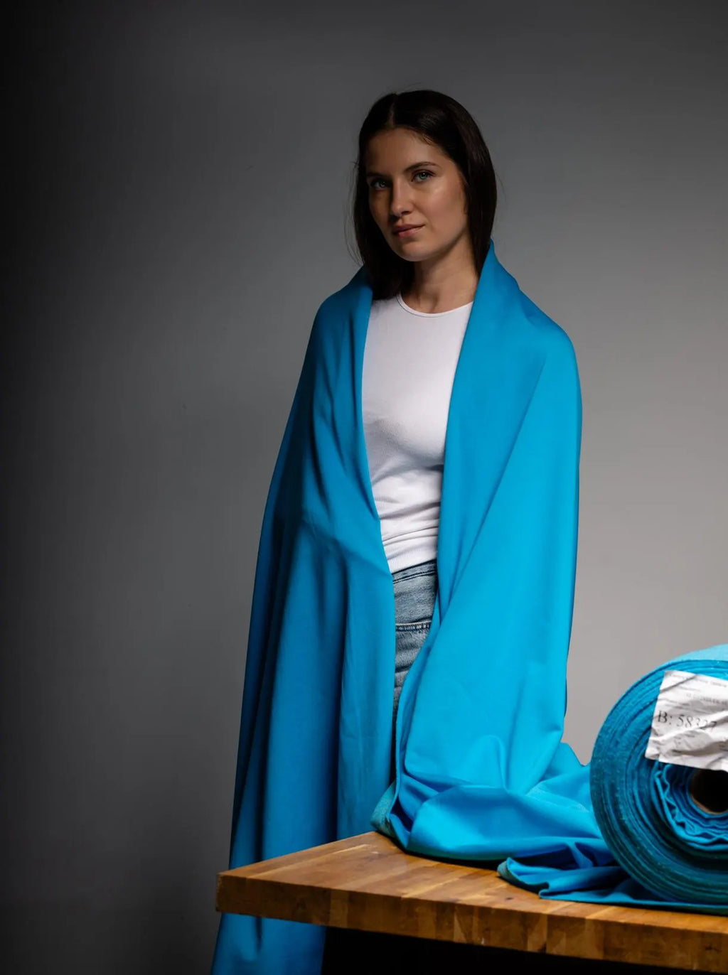 Technical Merino Fleece for Your DIY Projects - Grid Fabric by the Meter