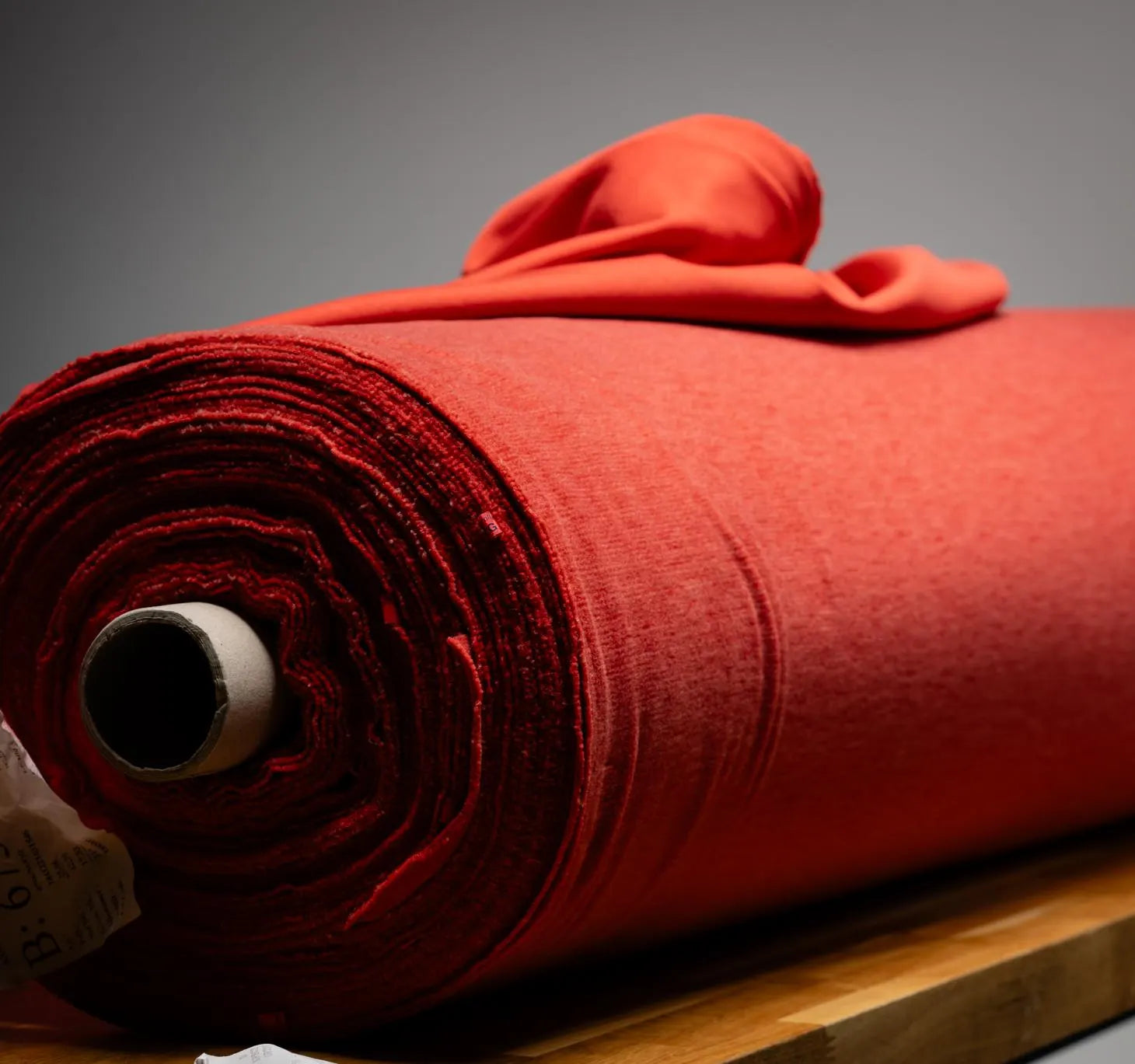 Reddish Brick Merino Blend Softshell Fabric: Pontetorto Italian Outerwear