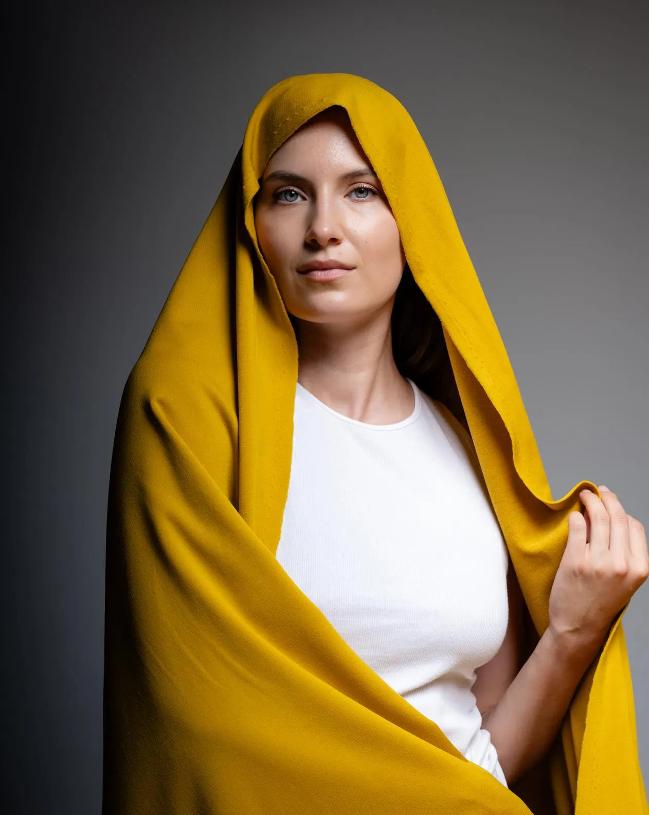 Sunflower Yellow Pontetorto Softshell Fabric: Italian Merino Wool Blend