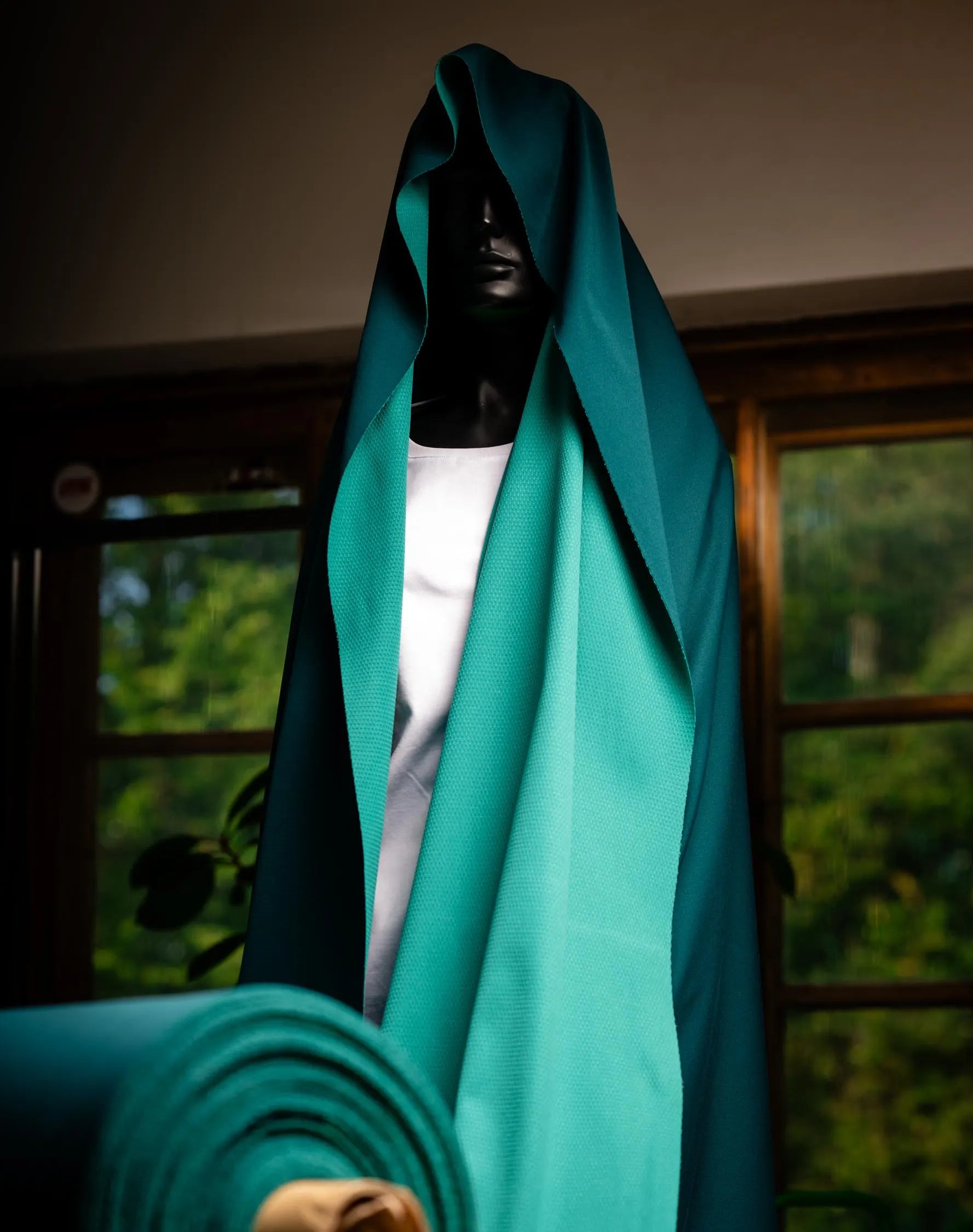 GORE WINDSTOPPER® 3L Softshell Fabric – Sea Green | Windproof Waterproof Breathable | 140cm Wide | (Copy)