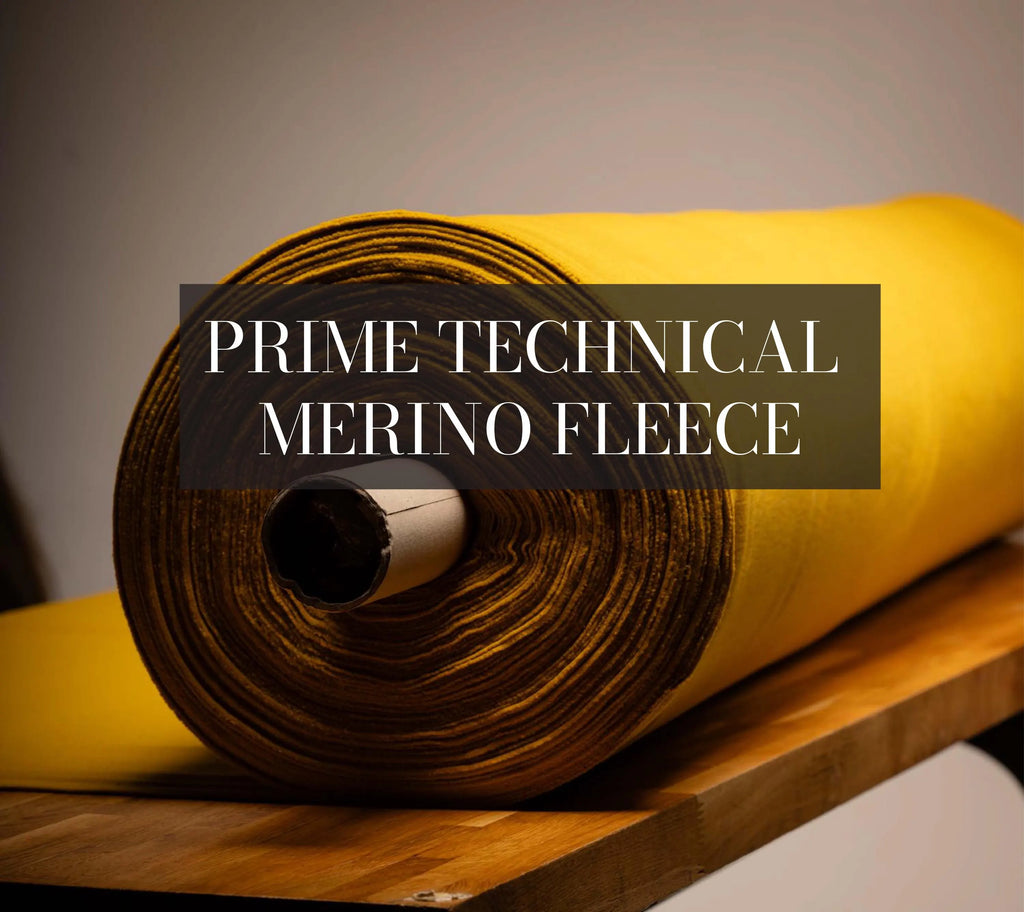 Sunflower Yellow Pontetorto Softshell Fabric: Italian Merino Wool Blend