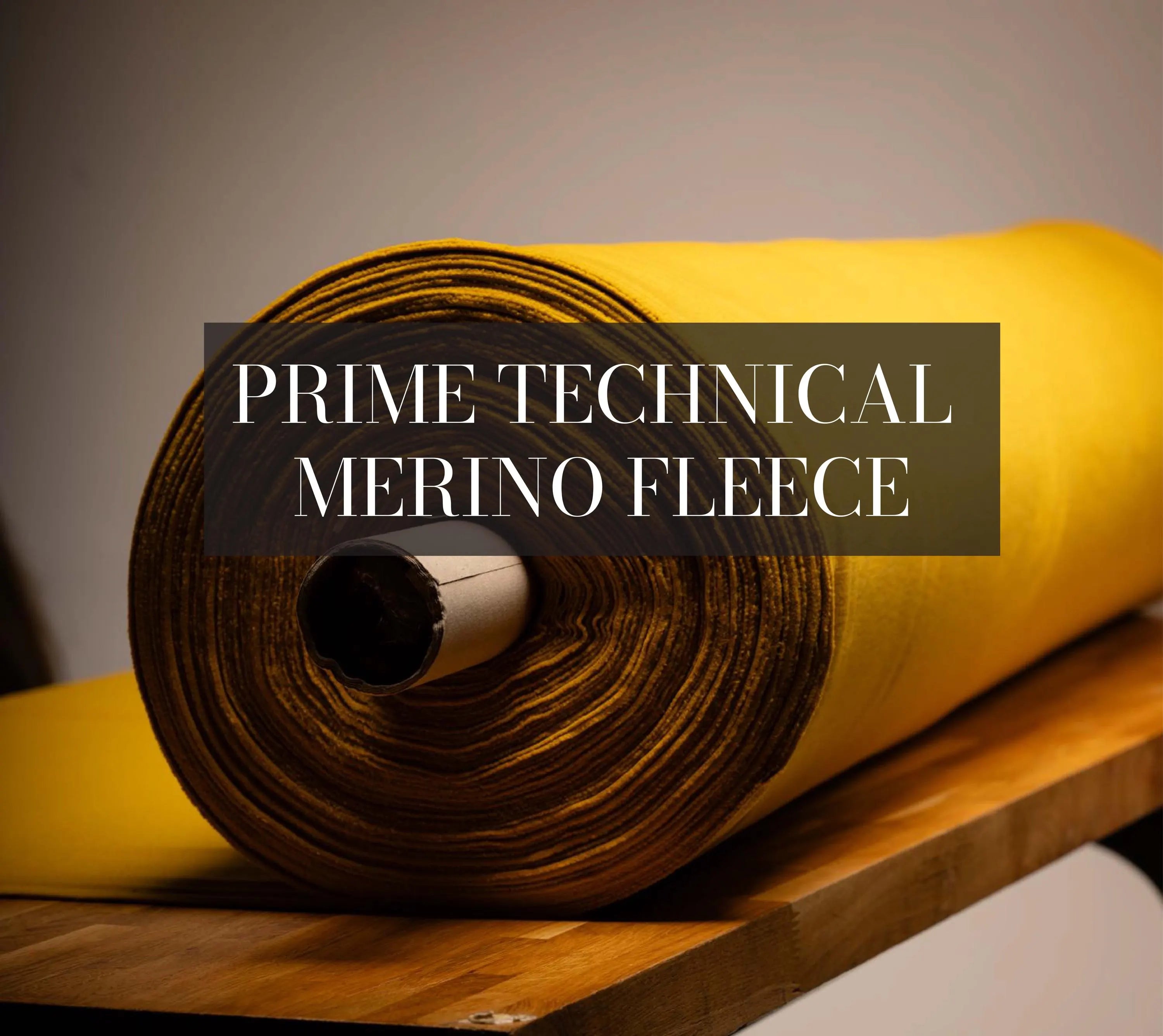 Sunflower Yellow Pontetorto Softshell Fabric: Italian Merino Wool Blend