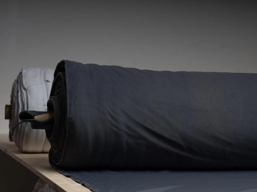 Black Polartec Power Stretch Pro Fabric – Technical Fleece  - Asphalt Grey