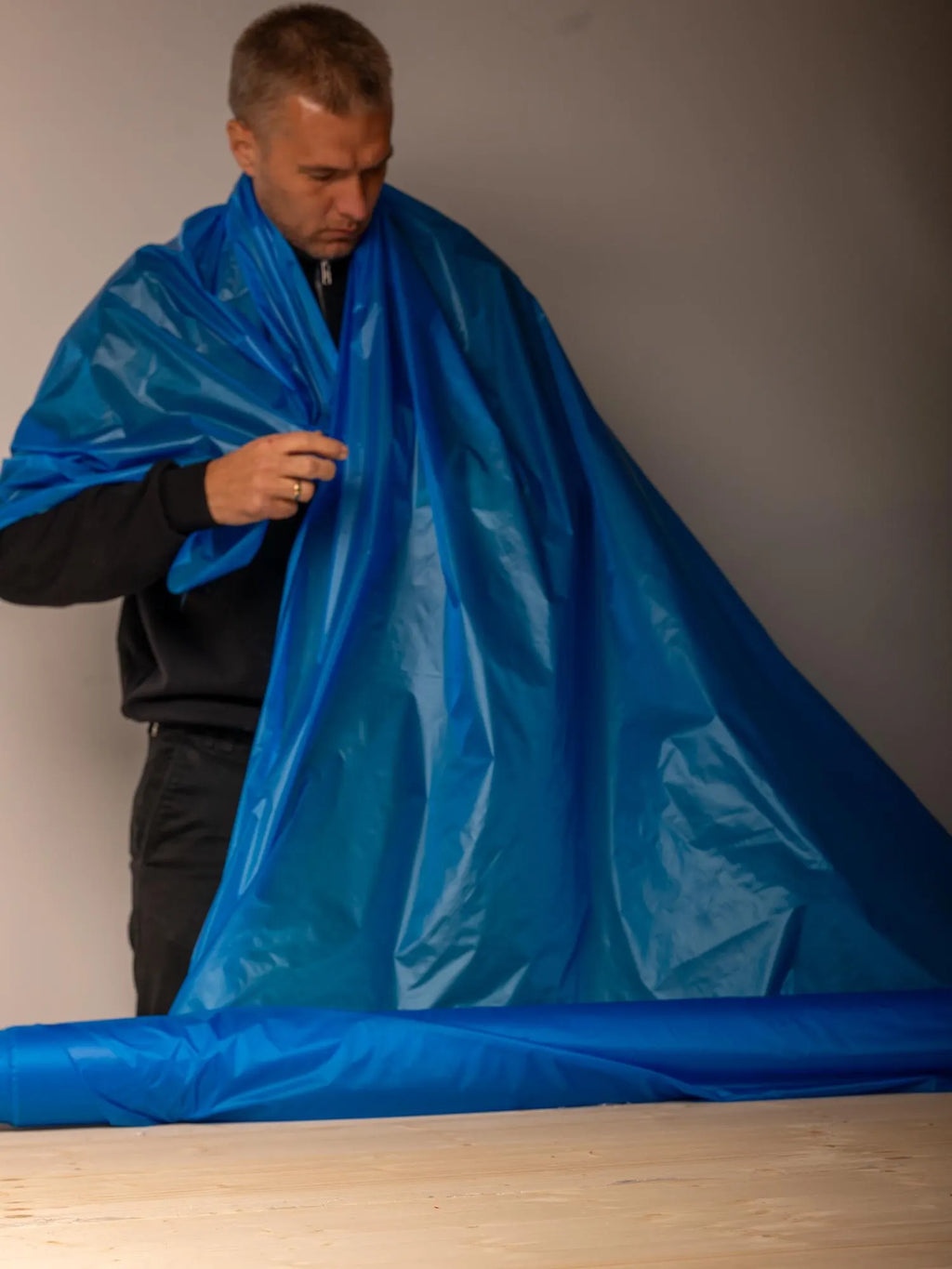 Electric Blue Softshell Fabric - Schoeller® Paper-Touch Polyamide