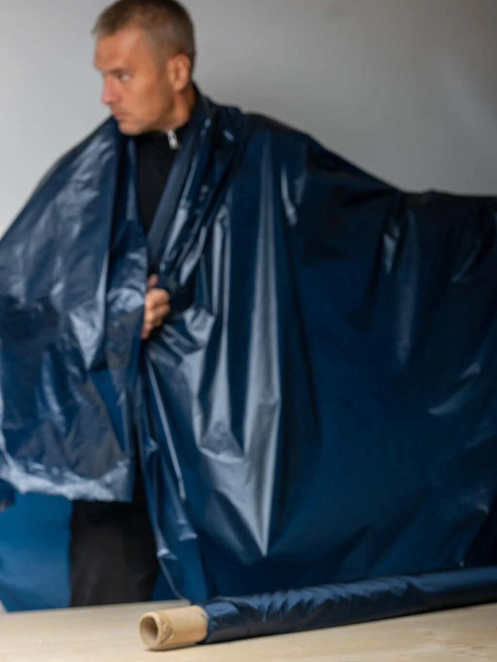 Schoeller®-Spirit 12518 Softshell Facing - Ultra-Light Paper-Touch Technical Fabric - Navy - 100% Polyamide - High-End Techwear