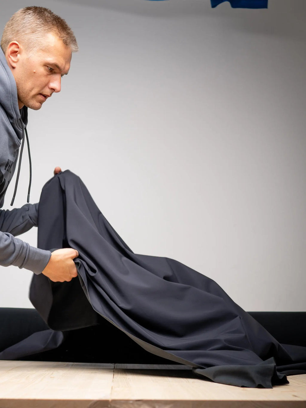 4-Way Stretch Softshell Fabric - 230gsm -Water-Repellent PFC-Free DWR | Nylon + Technical Fleece |