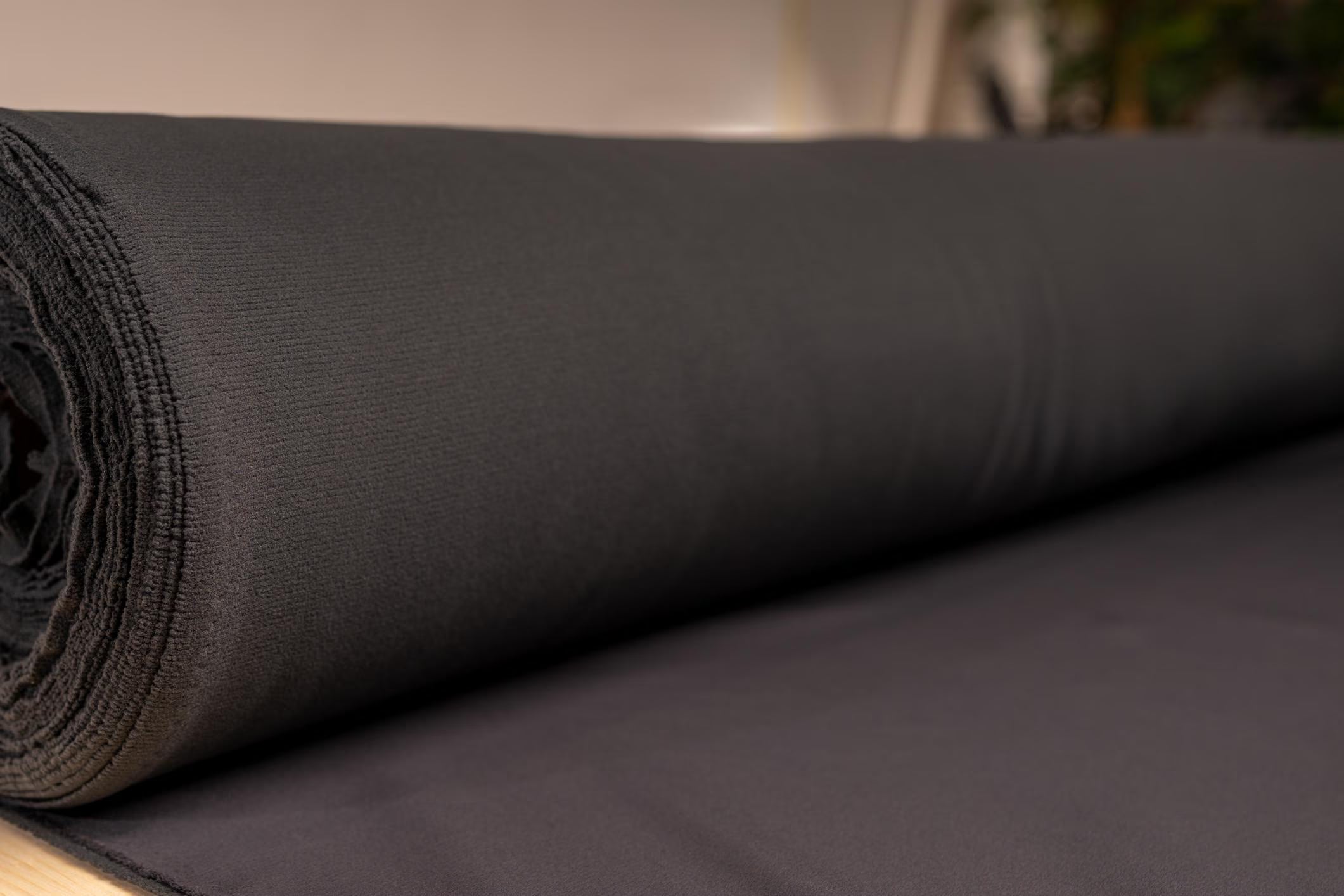 4-Way Stretch Softshell Fabric - 230gsm -Water-Repellent PFC-Free DWR | Nylon + Technical Fleece |