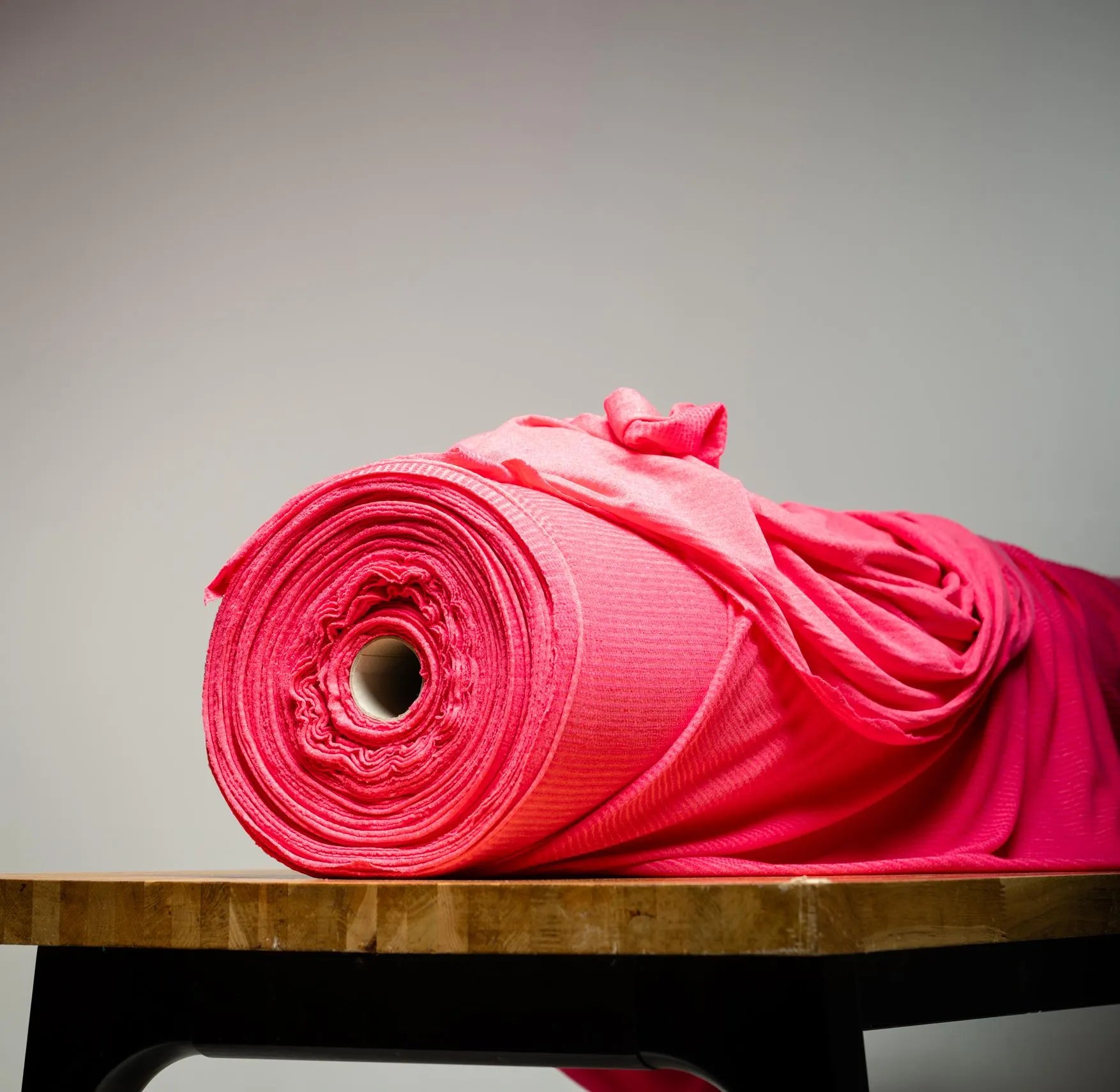 Polartec® Power Wool™ Fabric – Magenta Performance Merino Hybrid Knit (by the Meter)