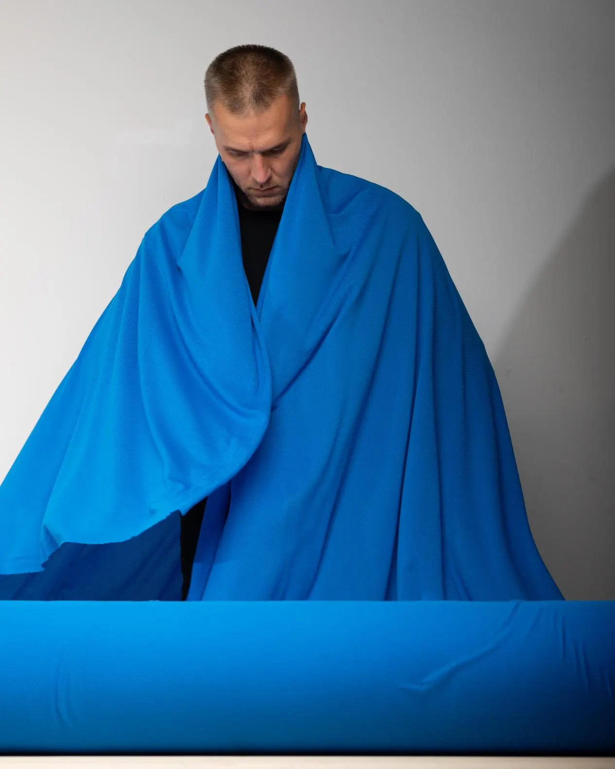 Polartec® Delta™ Cooling Fabric Blue | Lightweight Mesh by the Meter
