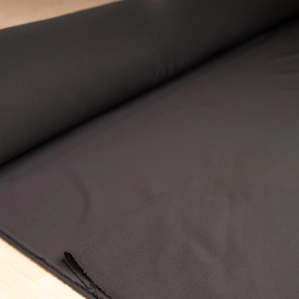 4-Way Stretch Softshell Fabric - 230gsm -Water-Repellent PFC-Free DWR | Nylon + Technical Fleece |