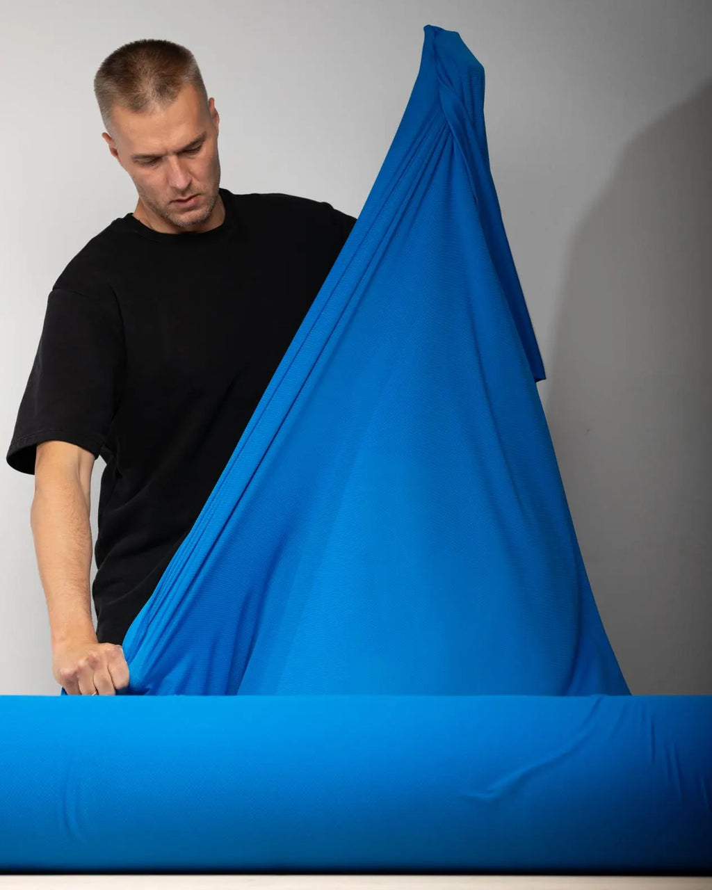 Polartec® Delta™ Cooling Fabric Blue | Lightweight Mesh by the Meter