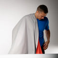 GORE WINDSTOPPER® 3L Softshell Fabric – Granite Grey & Orange | Windproof Waterproof Breathable | 140cm Wide |