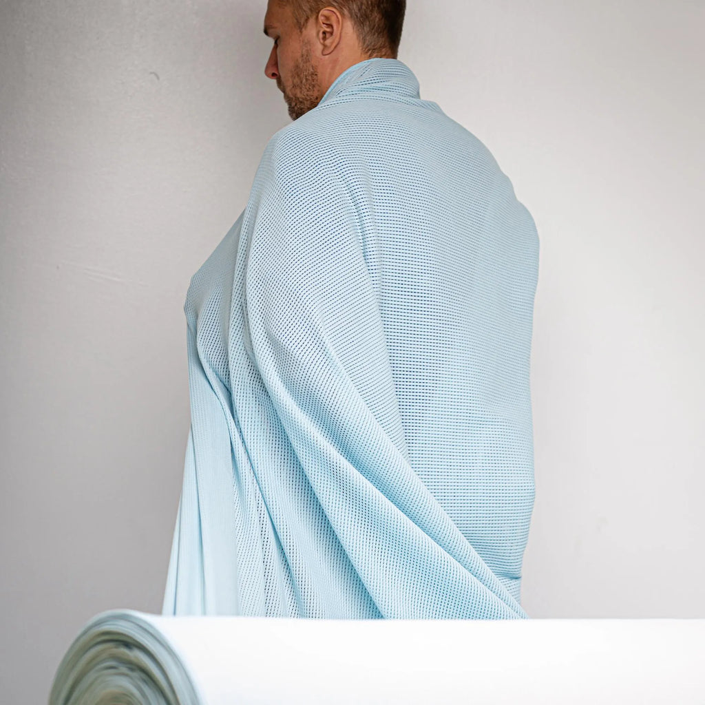 Polartec Power Dry Mesh 156 gsm Insulating Midlayer Fabric Recycled Polyester Technical Knit