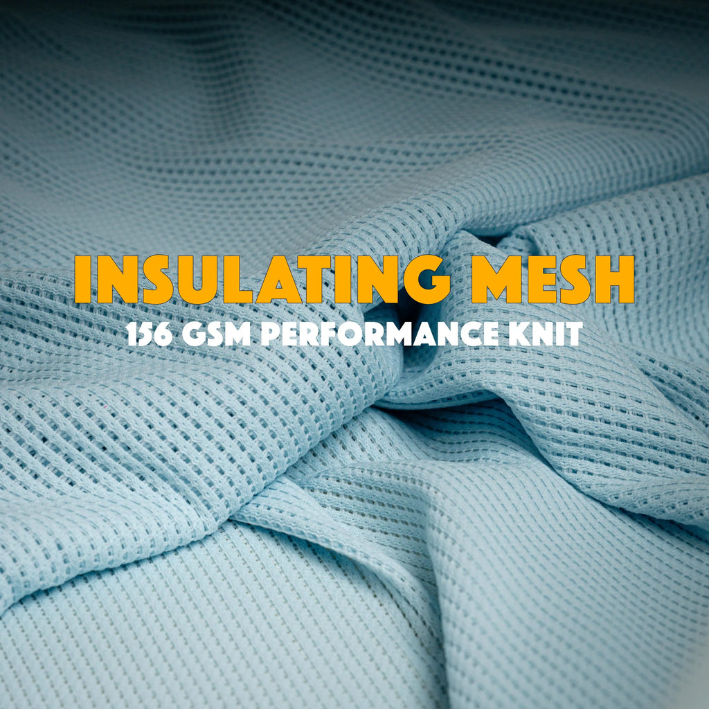 Polartec Power Dry Mesh 156 gsm Insulating Midlayer Fabric Recycled Polyester Technical Knit