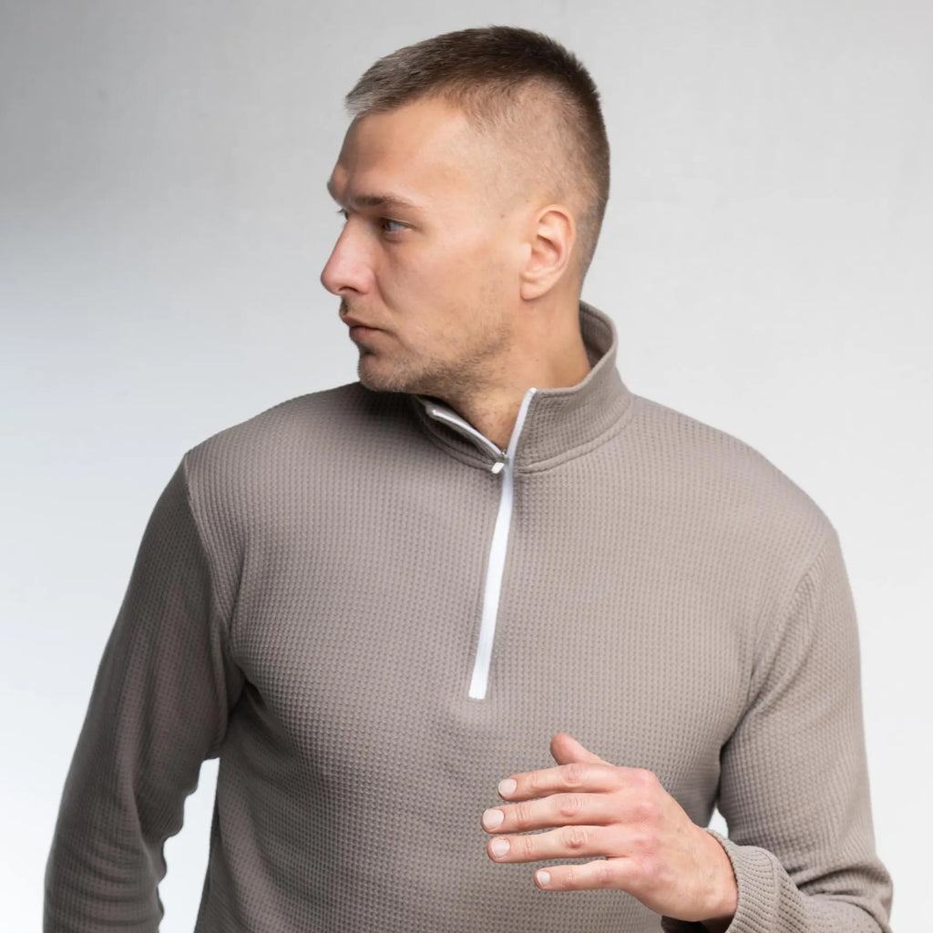 Rare Polartec® Power Dry® Mesh – Taupe / Sand