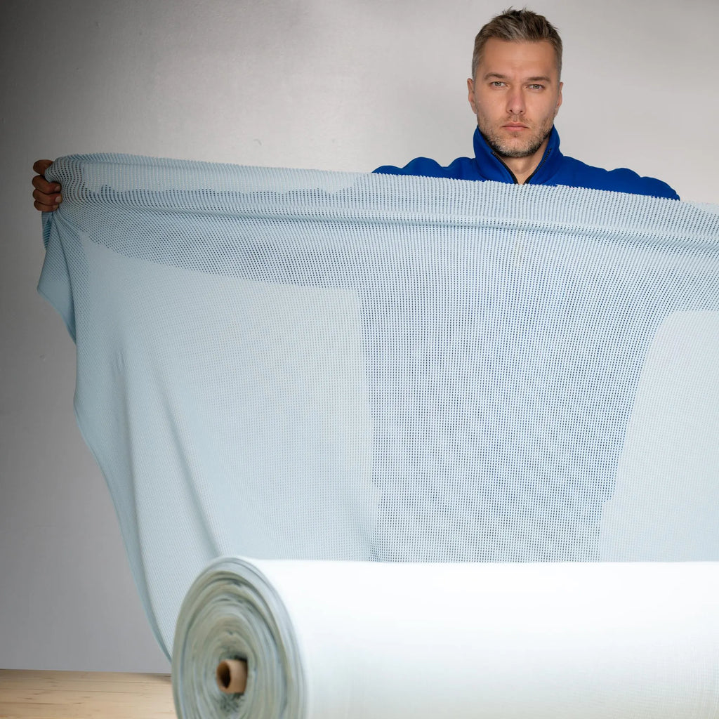 Polartec Power Dry Mesh 156 gsm Insulating Midlayer Fabric Recycled Polyester Technical Knit