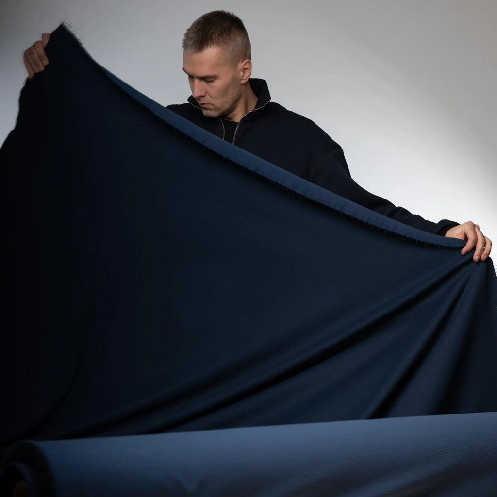 RARE Polartec Power Air™ - NAVY - This Fabric is Unique. Sold by the Meter