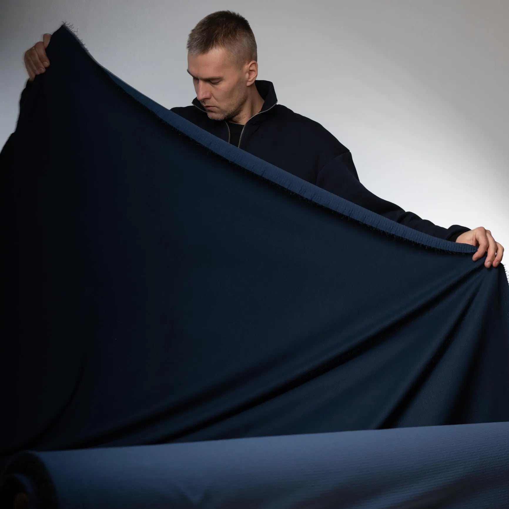 RARE Polartec Power Air™ - NAVY - This Fabric is Unique. Sold by the Meter