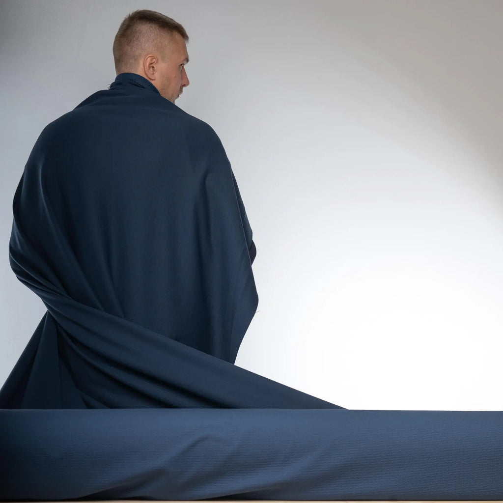 RARE Polartec Power Air™ - NAVY - This Fabric is Unique. Sold by the Meter