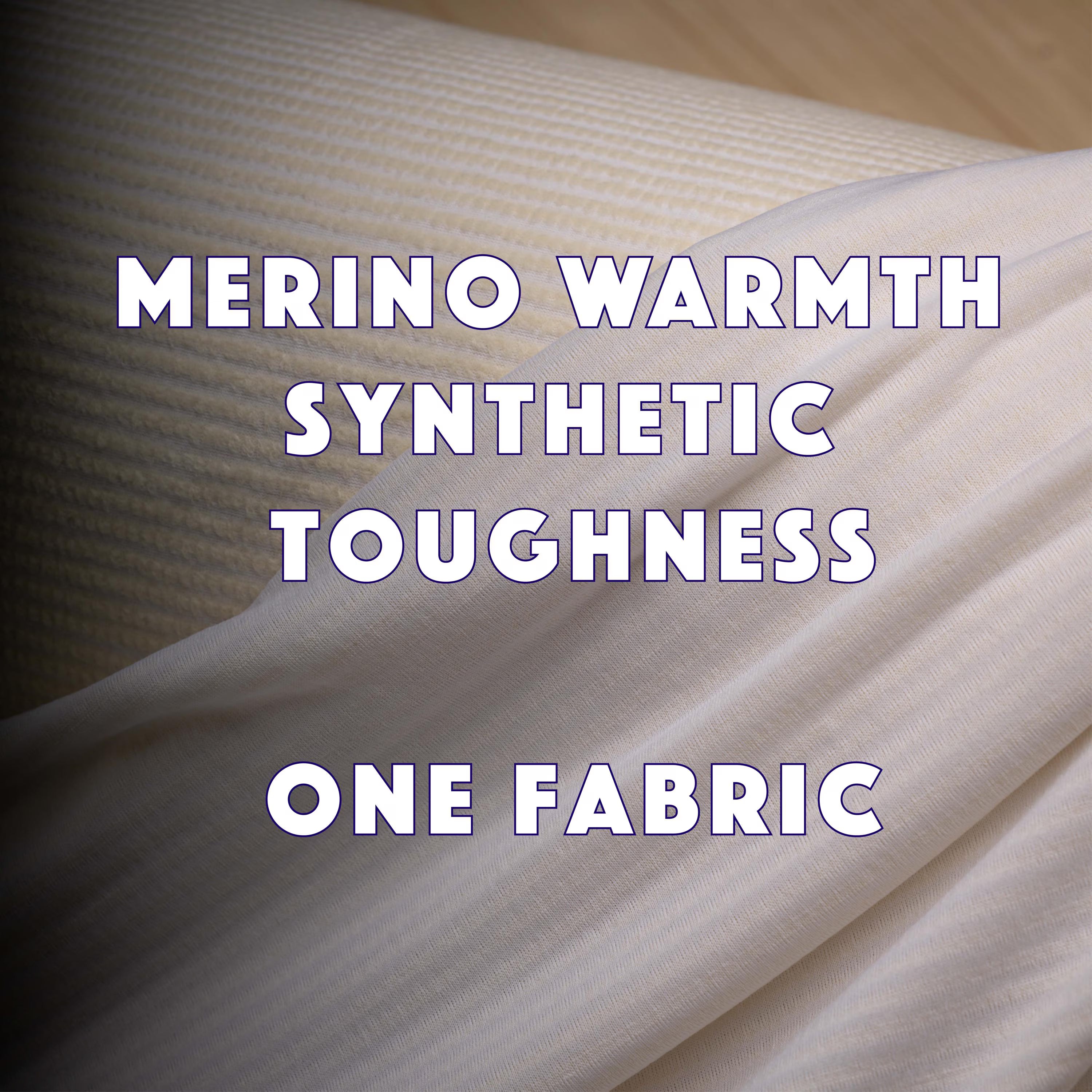 Polartec® Power Wool™ Fabric – Merino Hybrid Performance Knit (Off-White, by the Meter)
