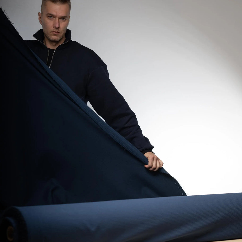 RARE Polartec Power Air™ - NAVY - This Fabric is Unique. Sold by the Meter