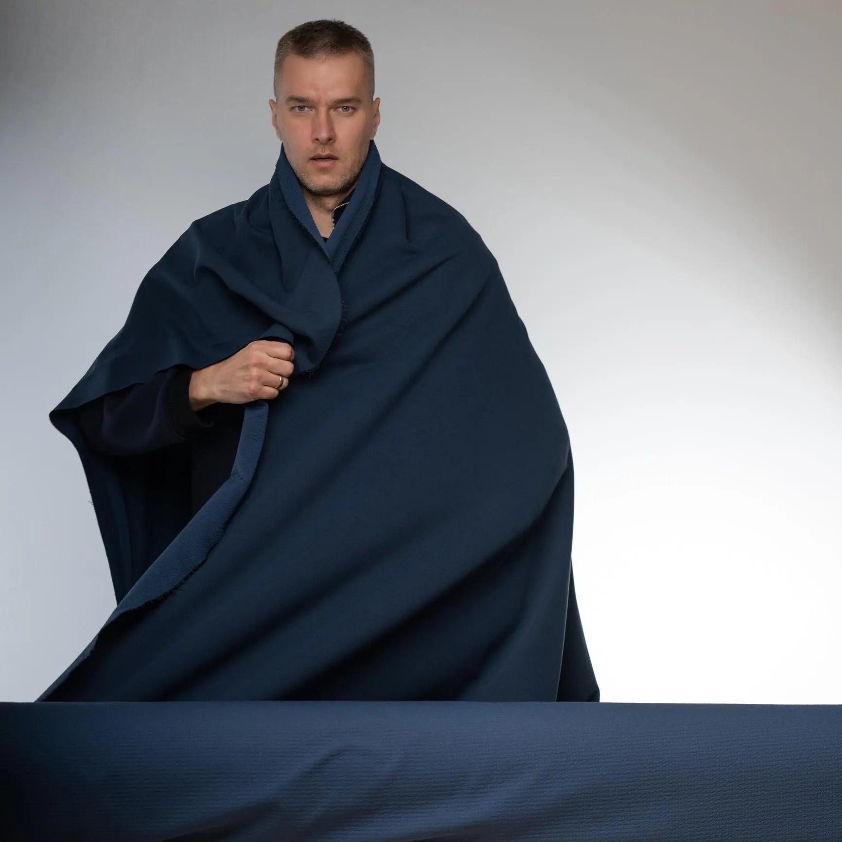 RARE Polartec Power Air™ - NAVY - This Fabric is Unique. Sold by the Meter