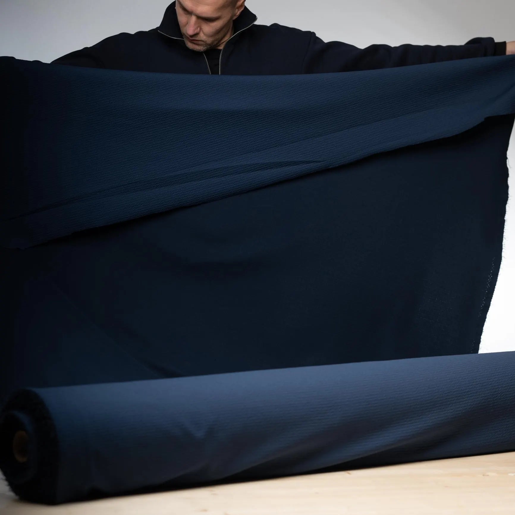 RARE Polartec Power Air™ - NAVY - This Fabric is Unique. Sold by the Meter