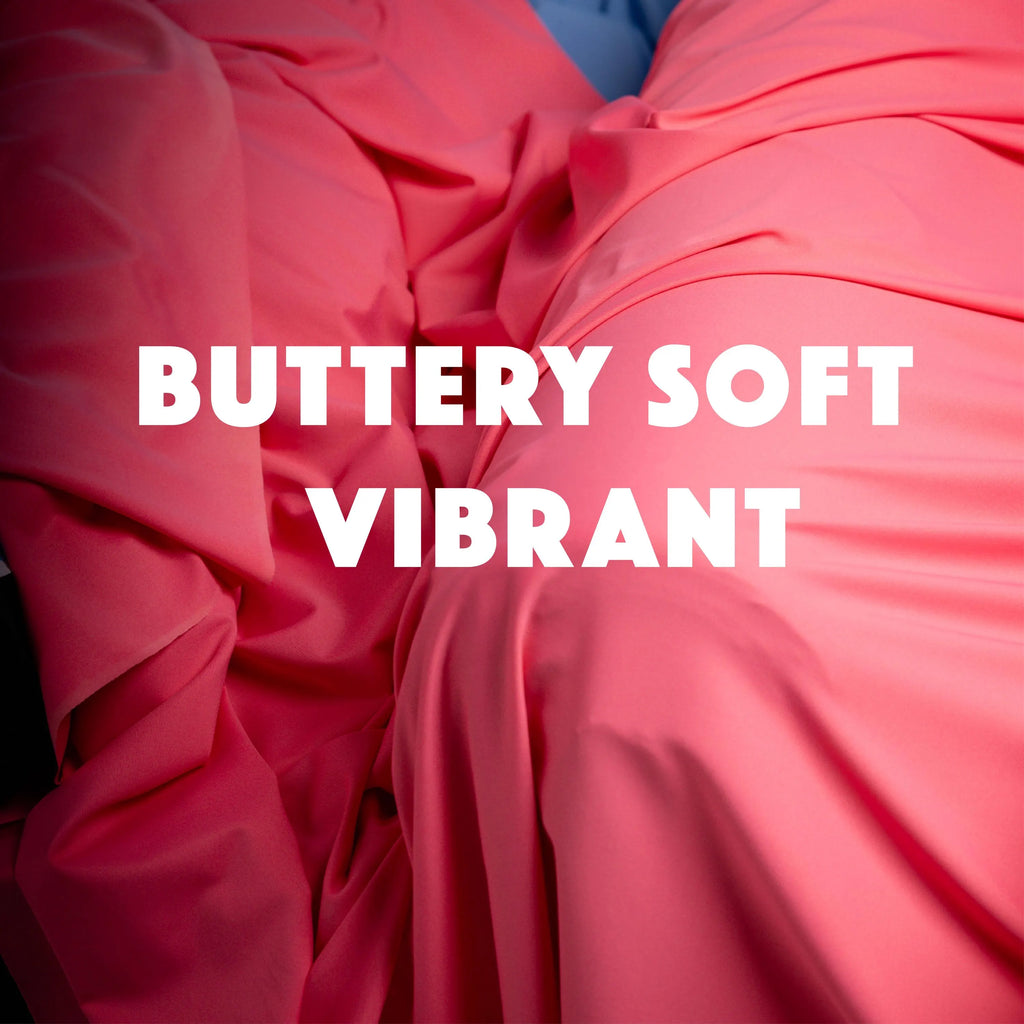 Vibrant Candy Pink Italian Lycra Fabric, Buttery Soft Sport Textile for Yoga Swim