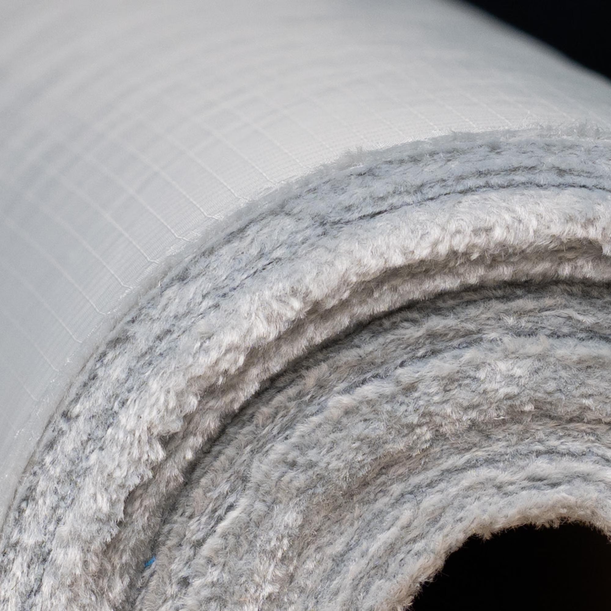 TPU Laminated Ripstop Nylon Shell Fabric — Waterproof Airtight Technical Fabric by the Meter | Premium Brand Production Surplus | Grey
